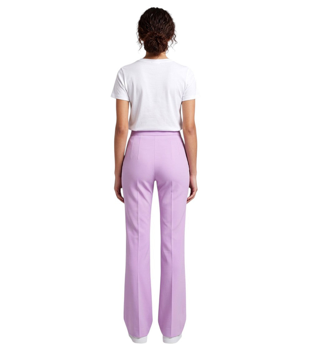 Purple Slim Flat Front Pant 3