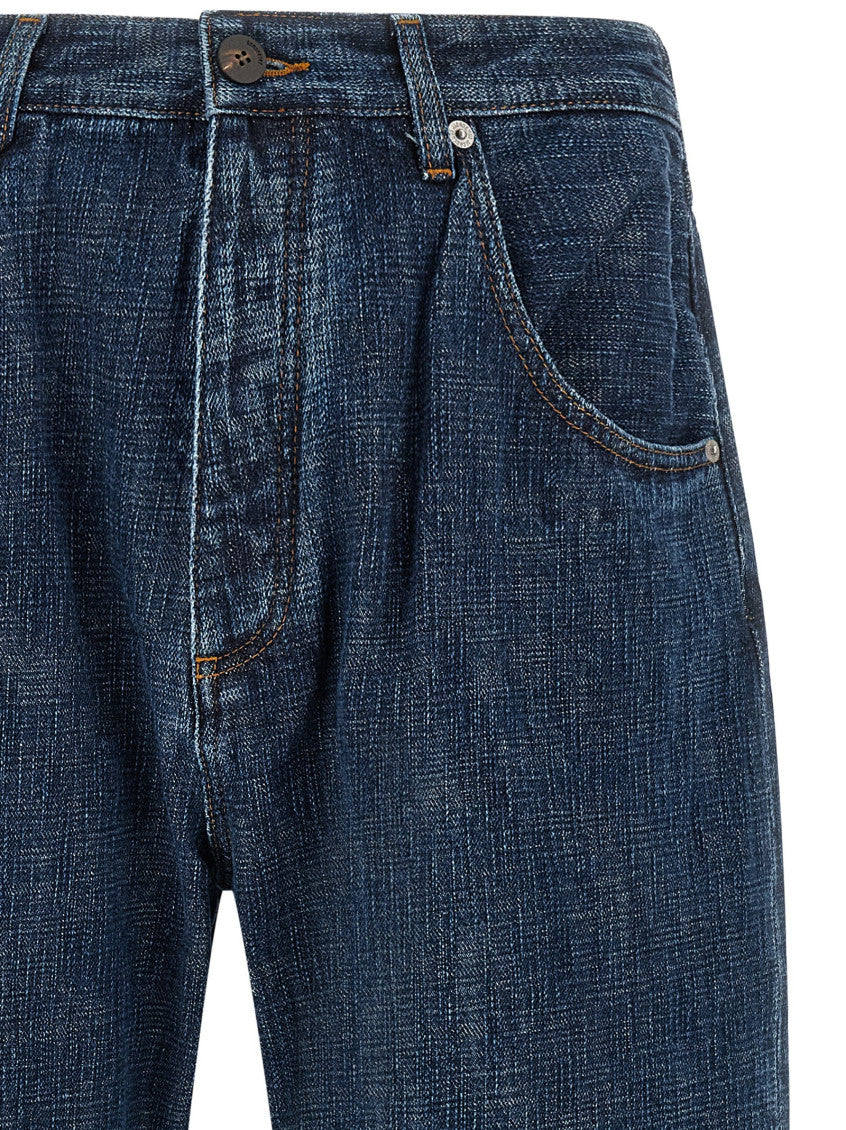 Blue Mid Rise Jeans 3
