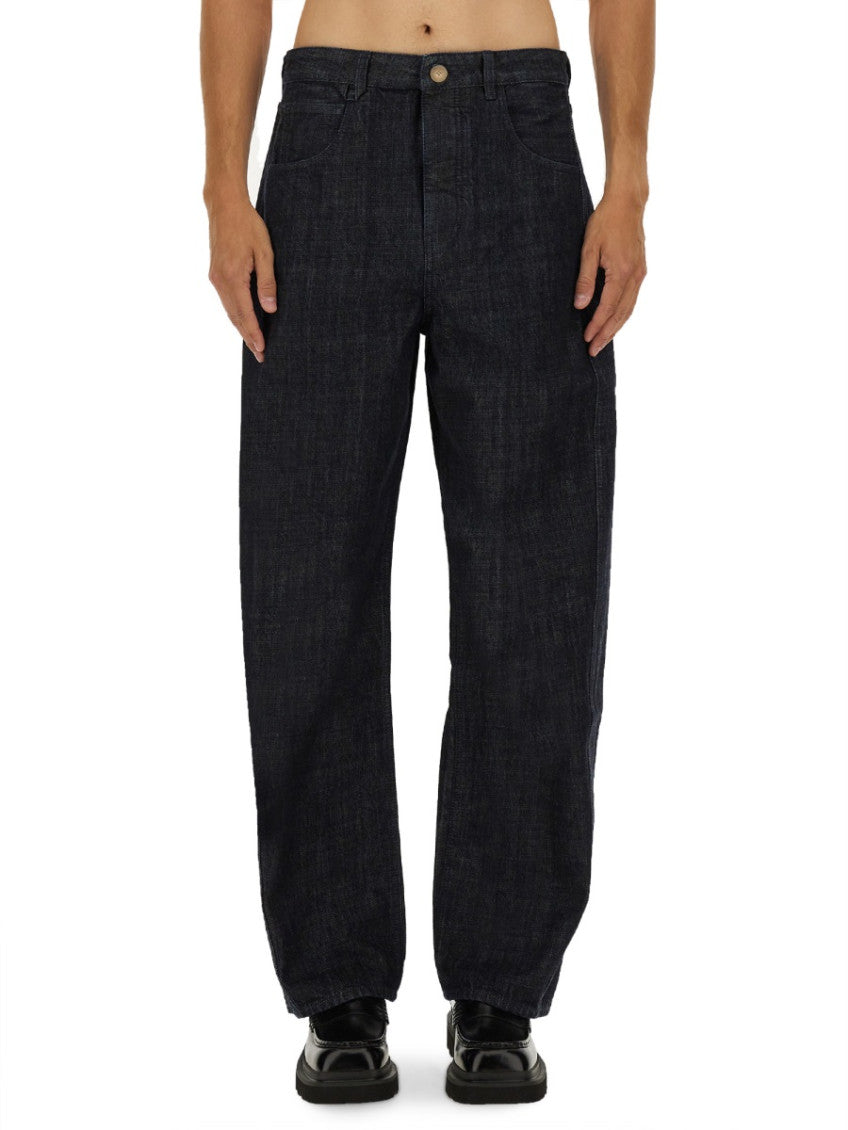 Dark Blue Loose Jeans 1