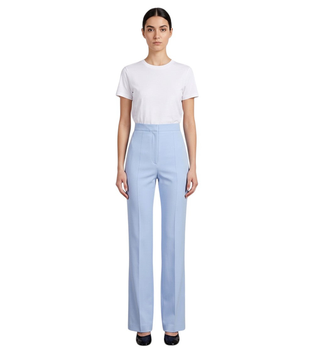 Blue Slim Flat Front Pant 2