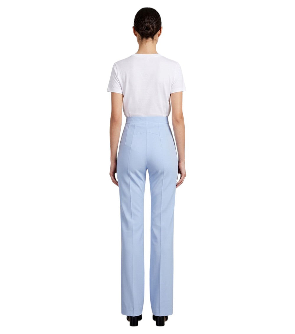 Blue Slim Flat Front Pant 3