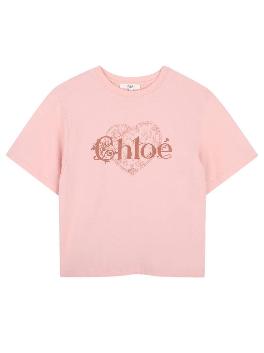 Girls Pink Logo T-Shirt 1