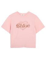 Girls Pink Logo T-Shirt 1