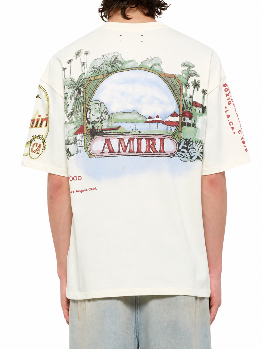 White Crew Neck T-Shirt 3