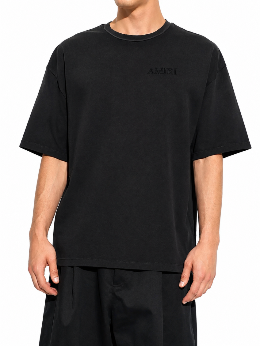 Black Crew Neck T-Shirt 2