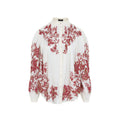 White Relaxed Floral Shirt 1