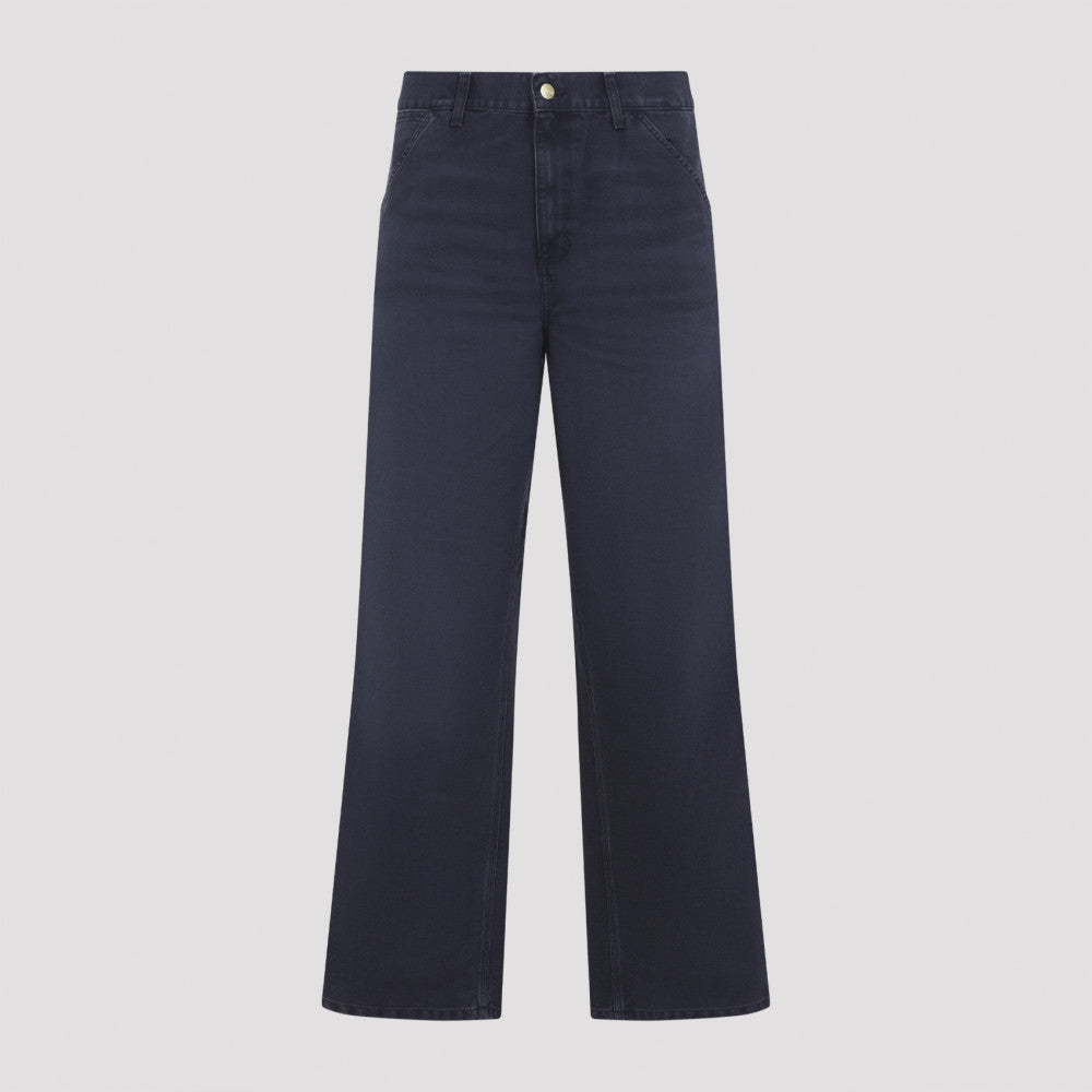 Navy Blue Straight Leg Jeans 3
