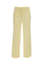 Yellow Flared High Rise Jeans 1