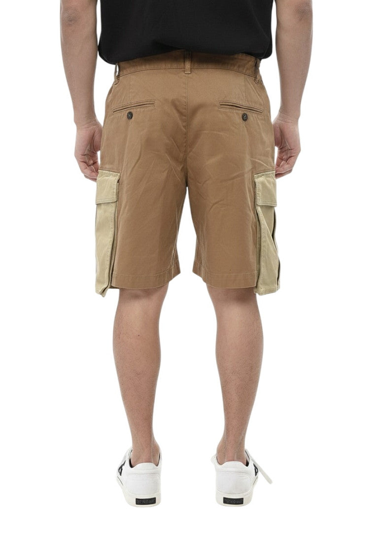 Beige Regular Solid Shorts 2