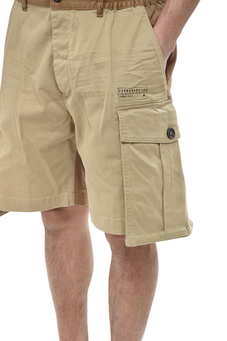 Beige Regular Solid Shorts 3