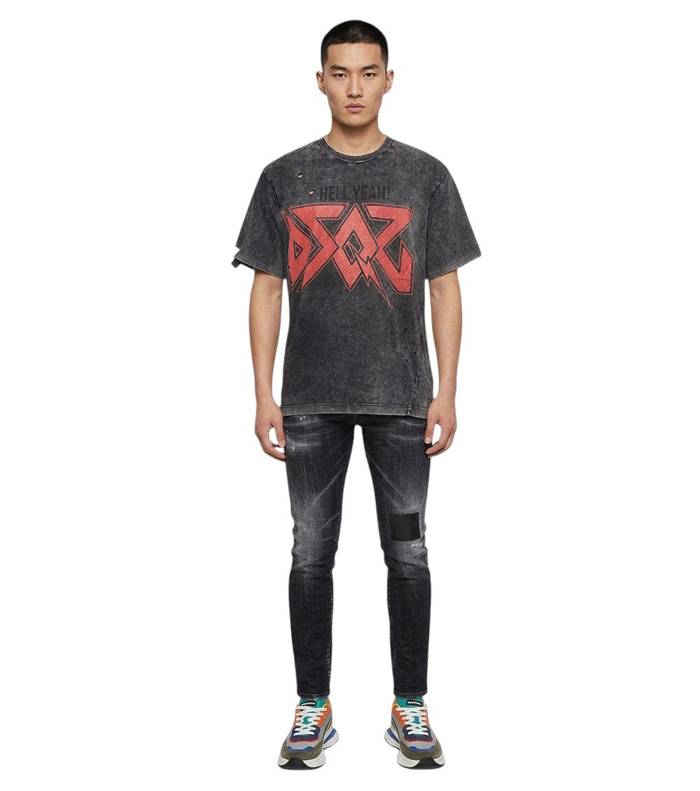 Dark Grey Graphic T-Shirt 1