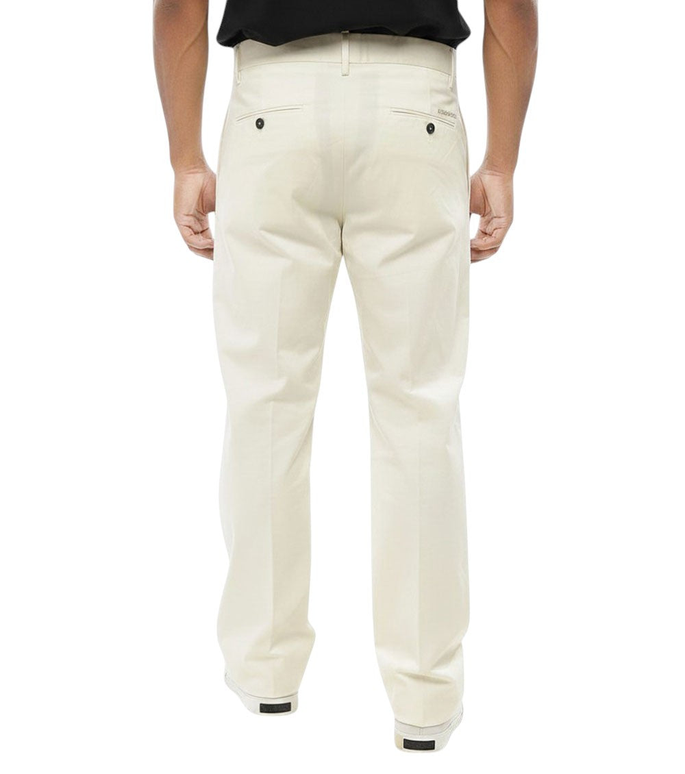 Off White Solid Trousers 2