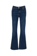 Dark Blue Flared Mid Rise Jeans 1