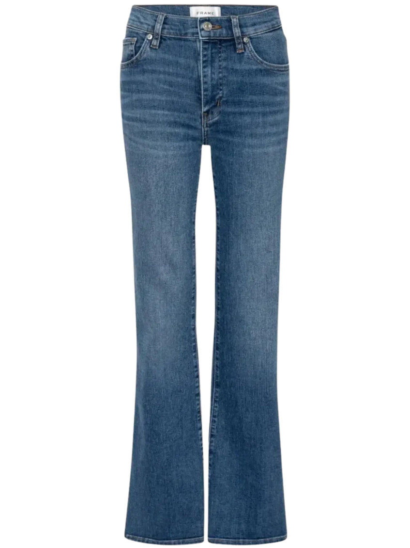 Blue Flared High Rise Jeans 3