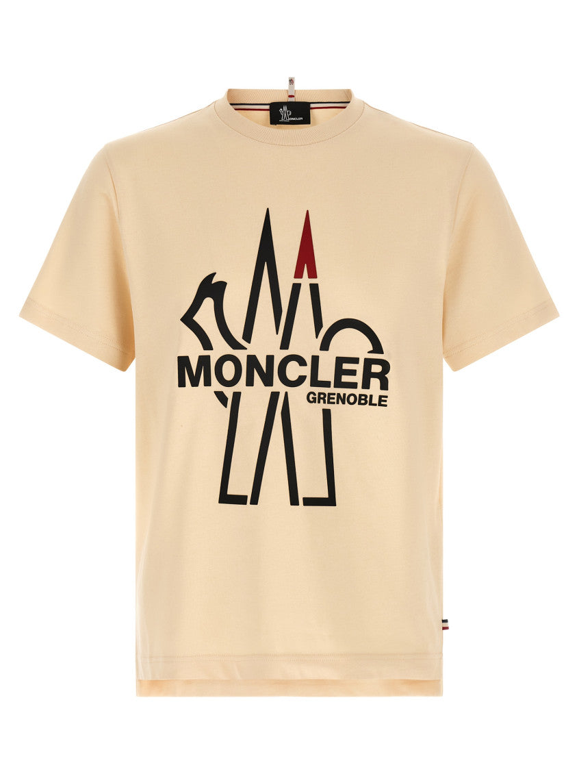 Beige Crew Neck T-Shirt 1