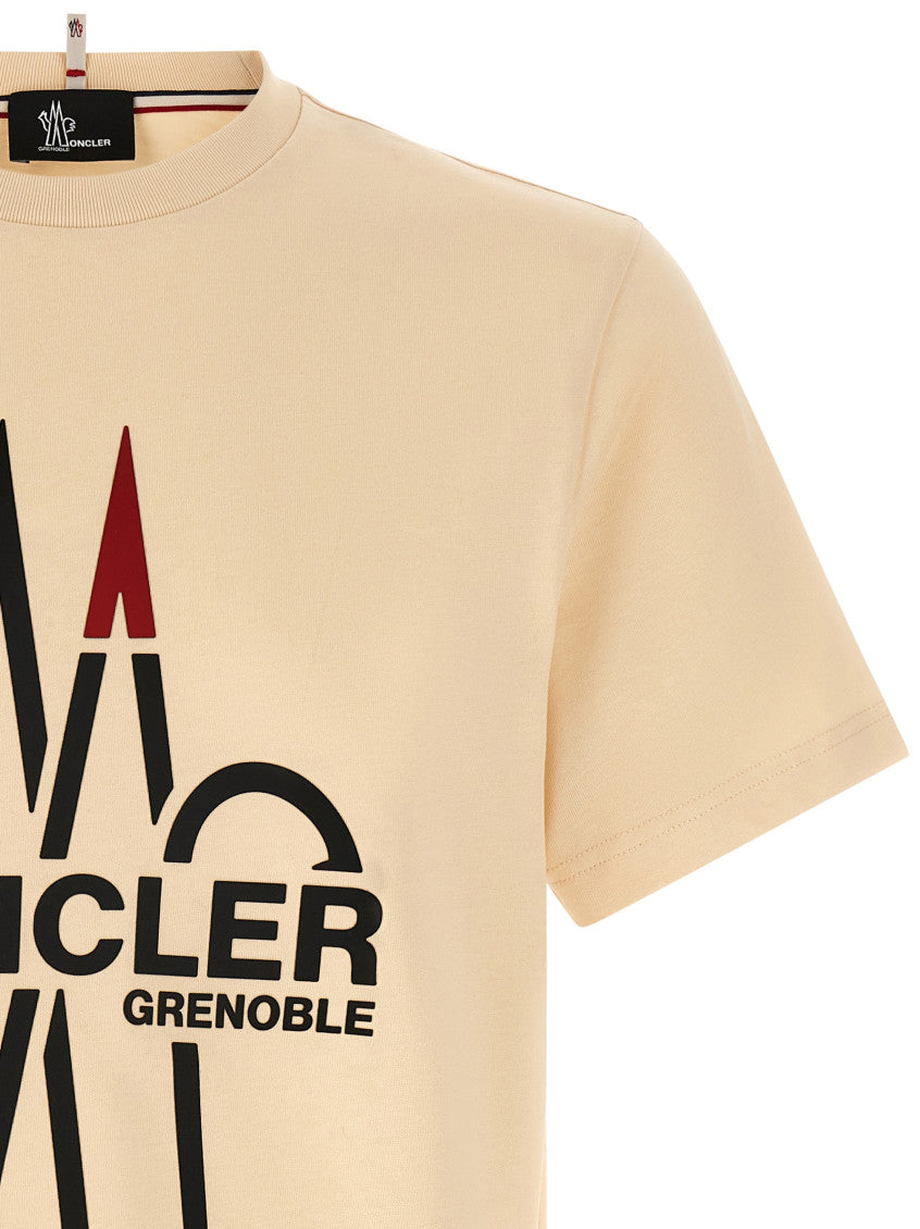 Beige Crew Neck T-Shirt 3