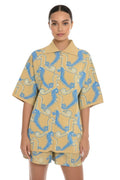Multicolor Oversized Embroidered Shirt 1