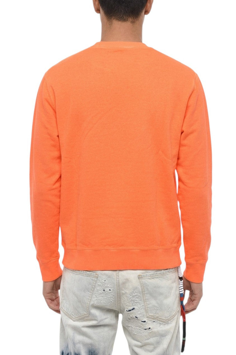 Orange Crew Neck Sweatshirt 2