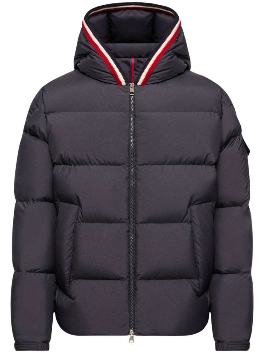 Navy Quilted Hood Jacket 1