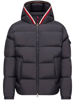 Navy Quilted Hood Jacket 1