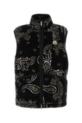 Black Paisley Mock Collar Jacket 1
