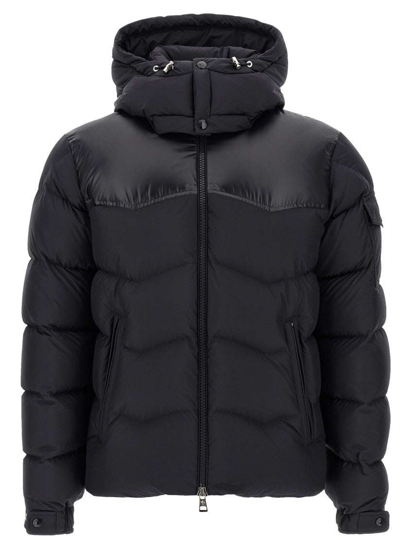 Black Quilted Down Jacket 1