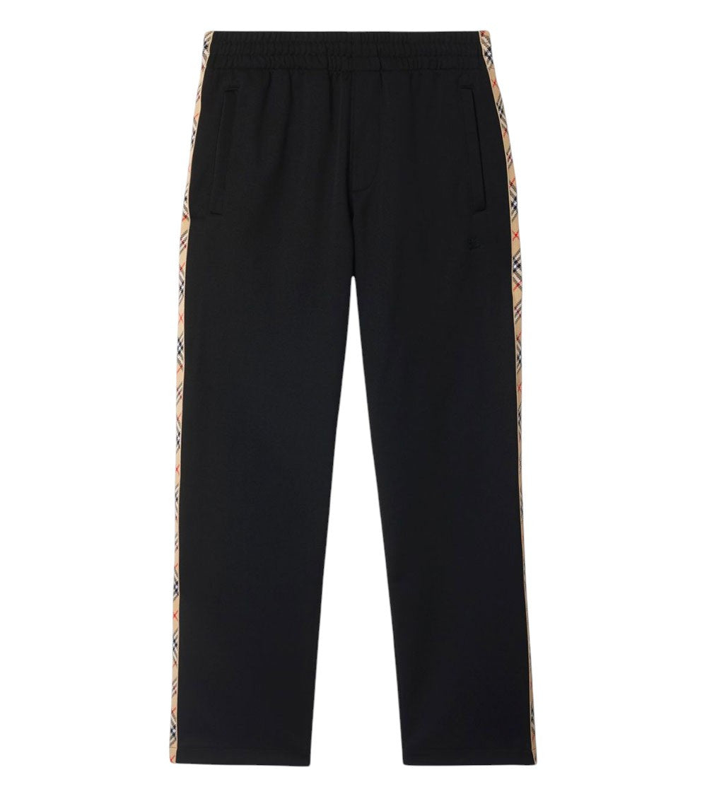 Black Solid Track Pants 1