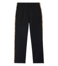 Black Solid Track Pants 1