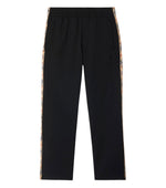 Black Solid Track Pants 1