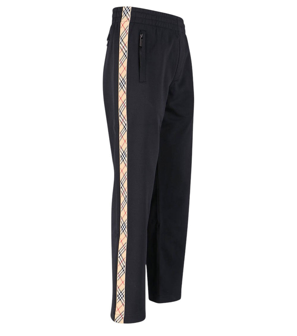 Black Solid Track Pants 2