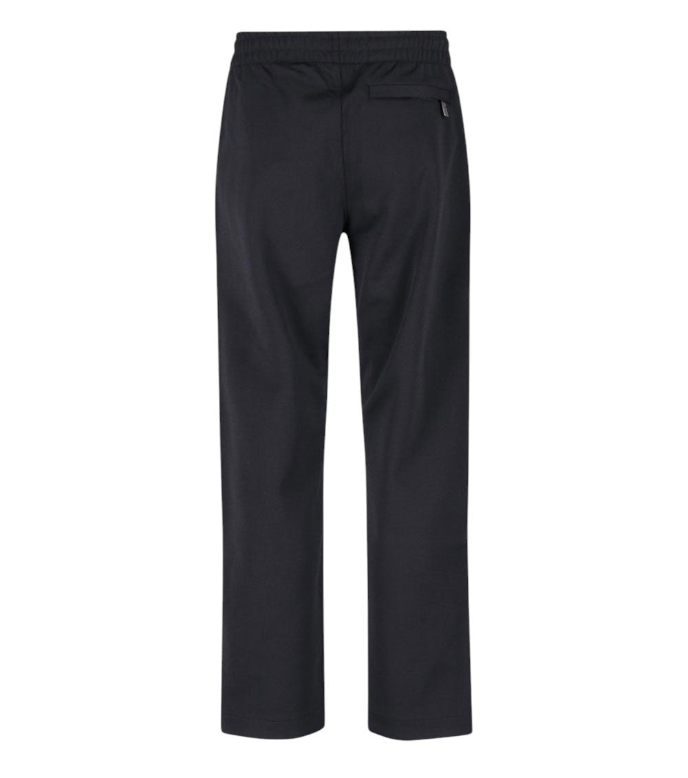 Black Solid Track Pants 3