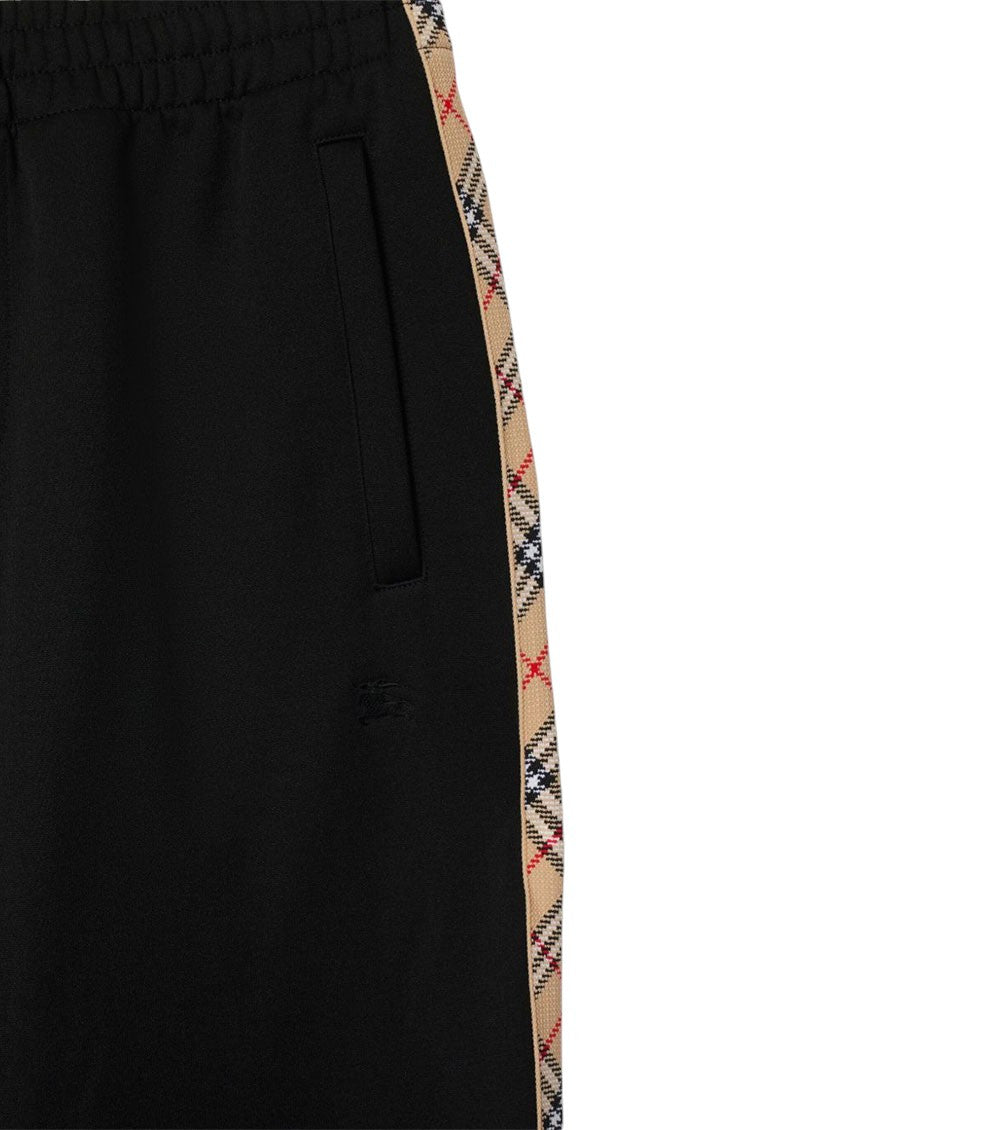 Black Solid Track Pants 4