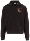 Dark Brown Logo Sweater 1