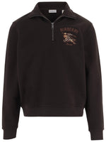 Dark Brown Logo Sweater 1