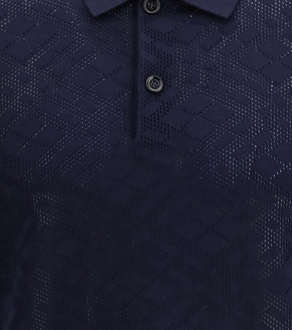 Blue Shirt Collar Polo 3