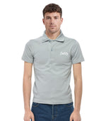 Grey Shirt Collar Polo 1