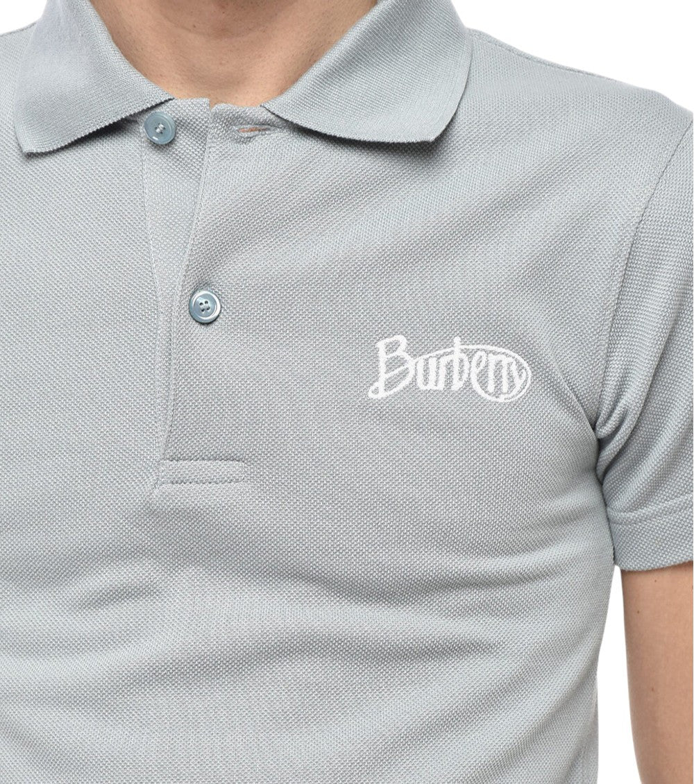 Grey Shirt Collar Polo 3