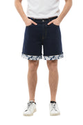 Indigo Blue Solid Shorts 1