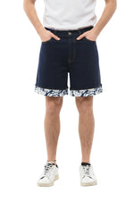 Indigo Blue Solid Shorts 1