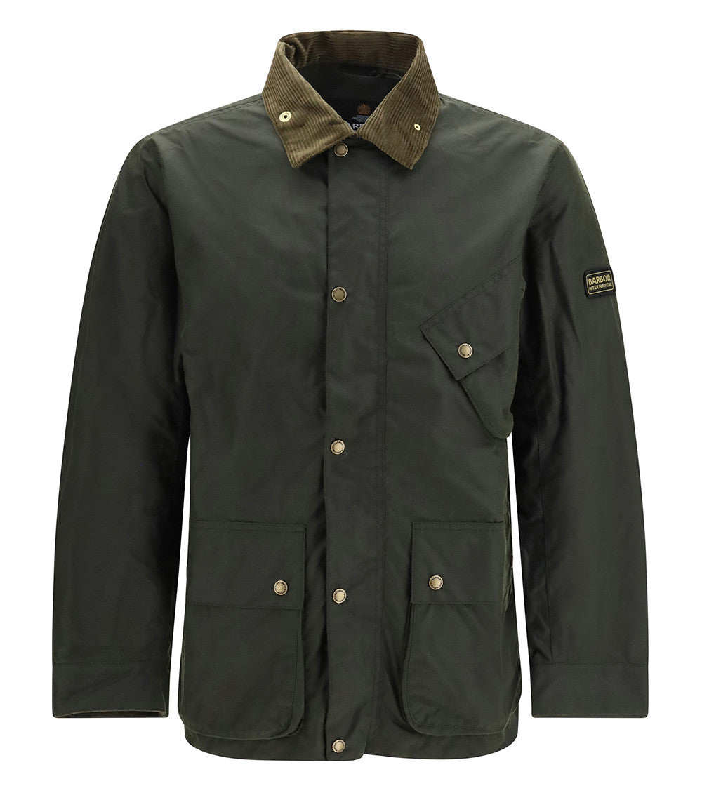 Dark Green Waxed Jacket 1