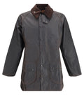 Black Solid Waxed Jacket 1