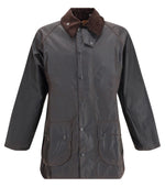 Black Solid Waxed Jacket 1