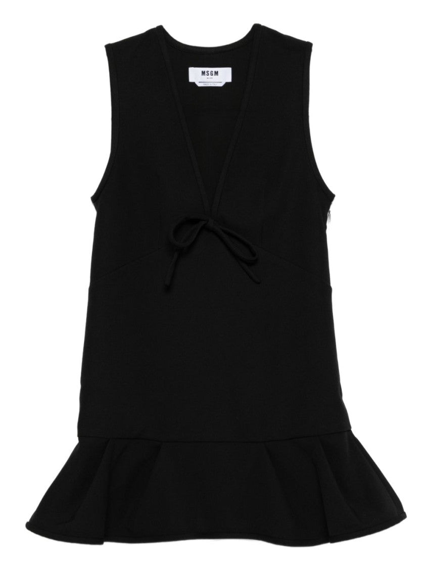 Black Bow-embellished Dress 1