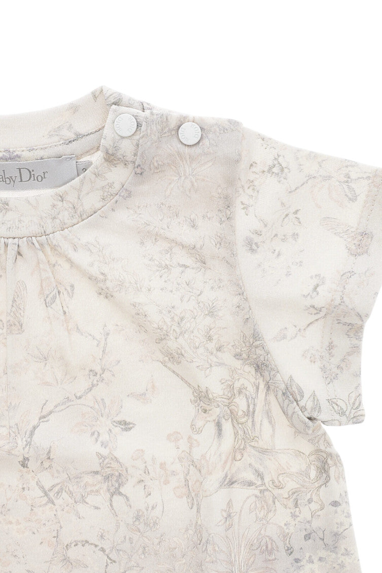 Baby Girl Grey Printed T-Shirt 2