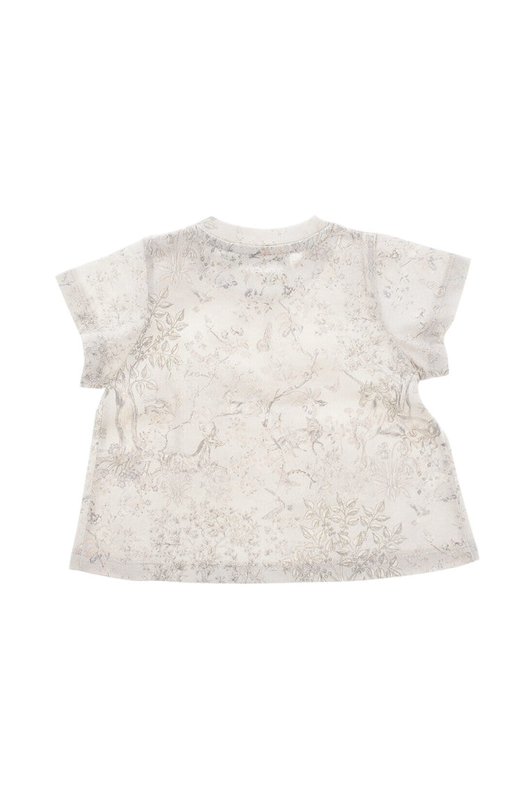Baby Girl Grey Printed T-Shirt 3