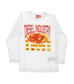 Boys White Graphic T-Shirt 1