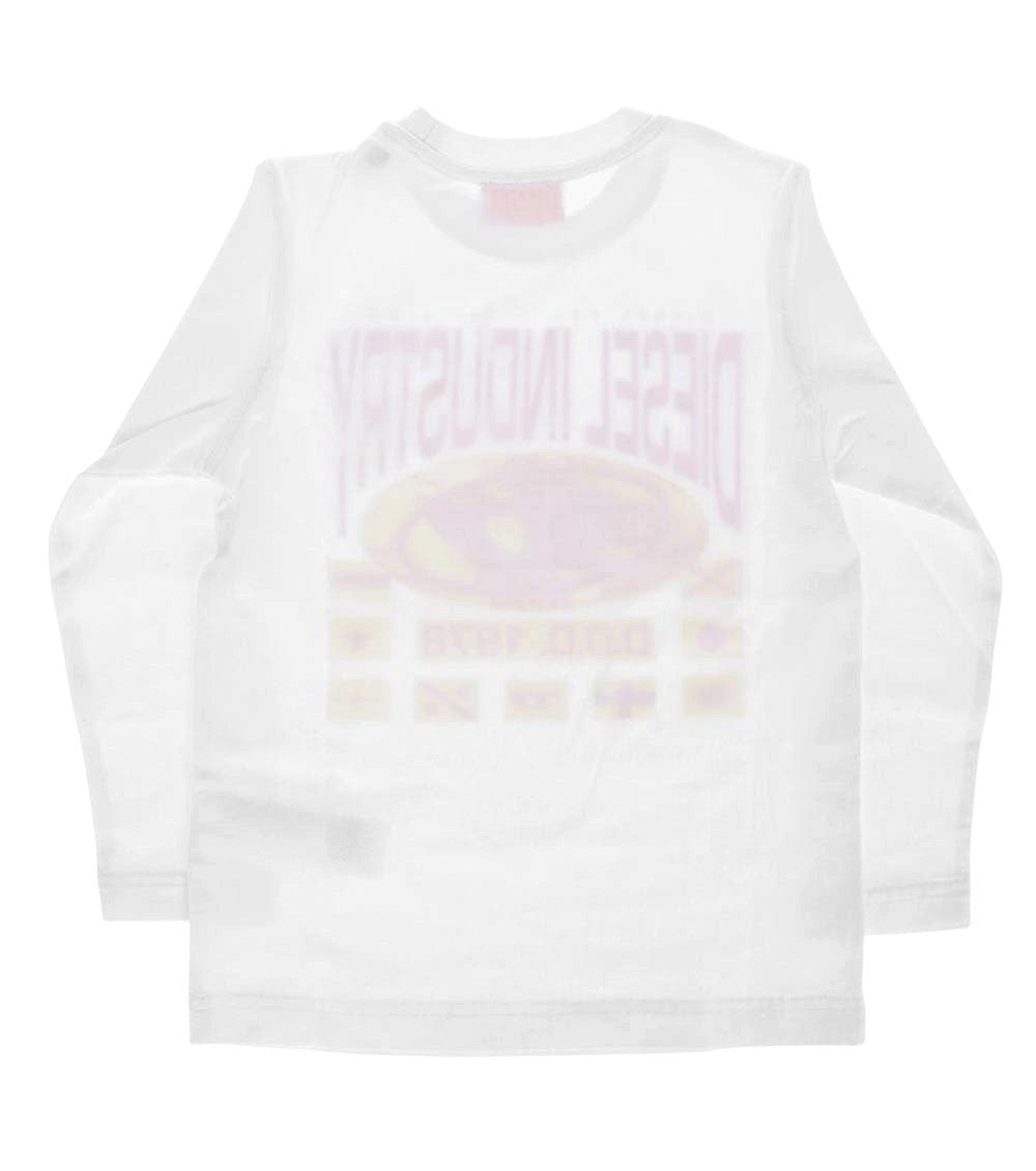 Boys White Graphic T-Shirt 3