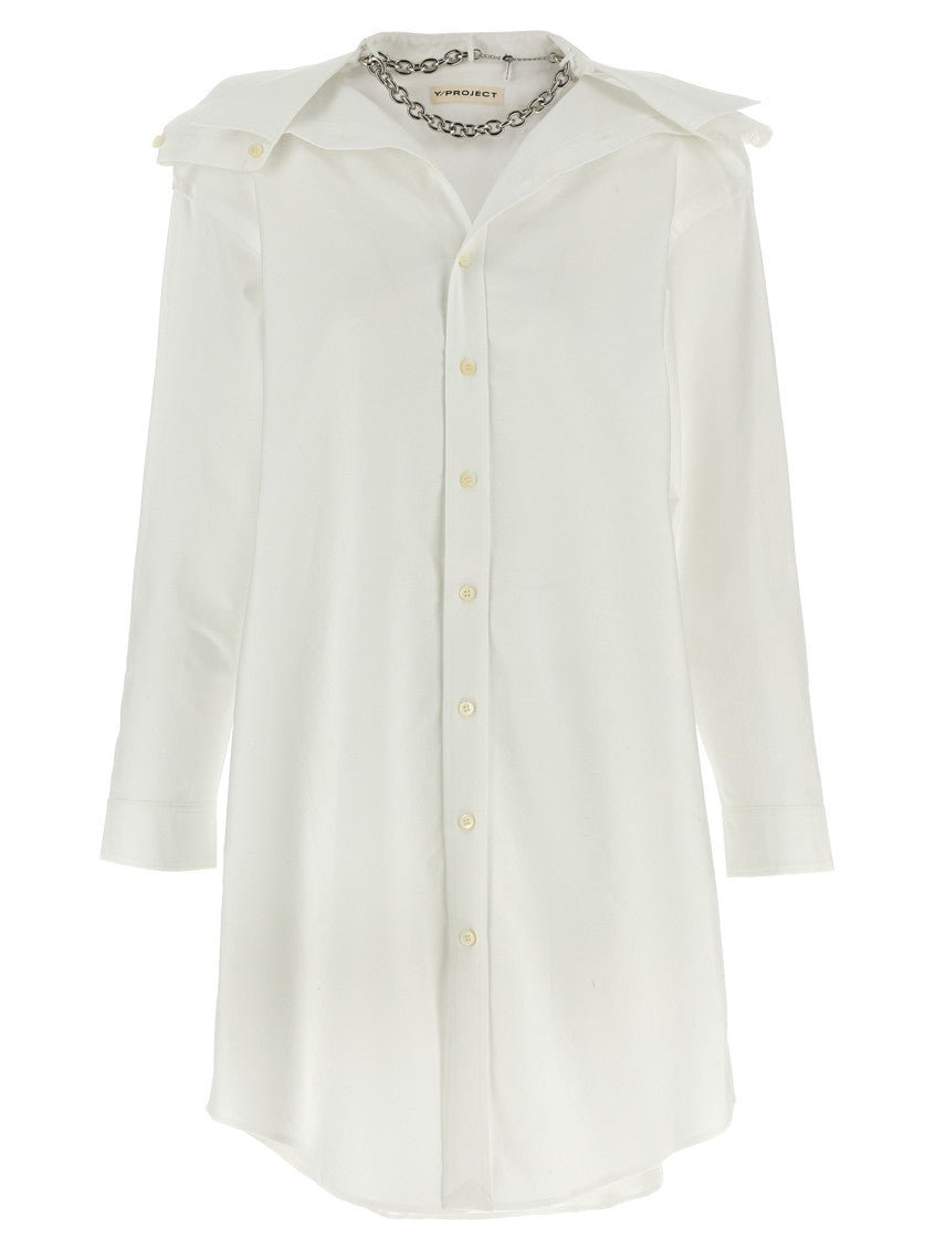 White Chemisier dress  1