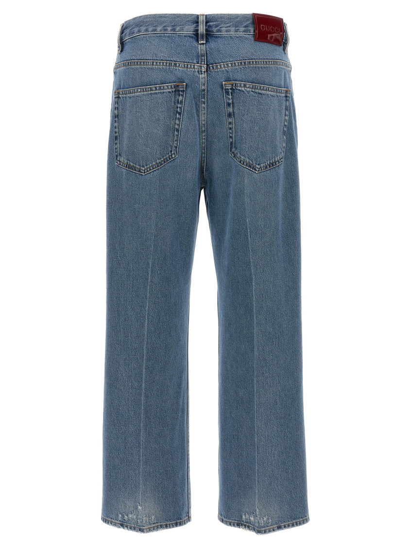 Light Blue Cropped jeans 2