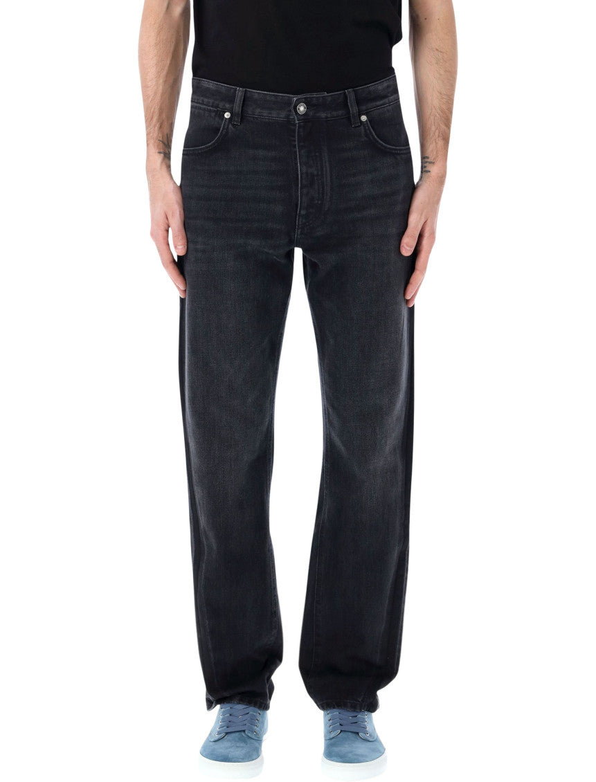 Black Straight-leg Jeans 1